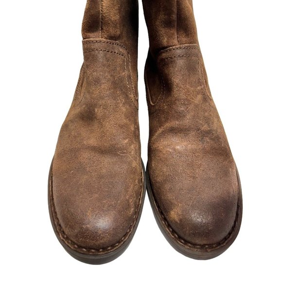 Born Borman Tall Boot With Animal Print Lining Back Zipper Size 6 - Picture 6 of 9